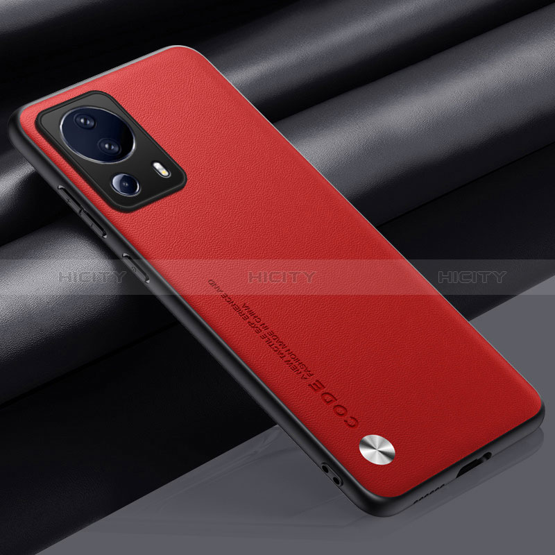 Coque Luxe Cuir Housse Etui S01 pour Xiaomi Civi 2 5G Rouge Plus