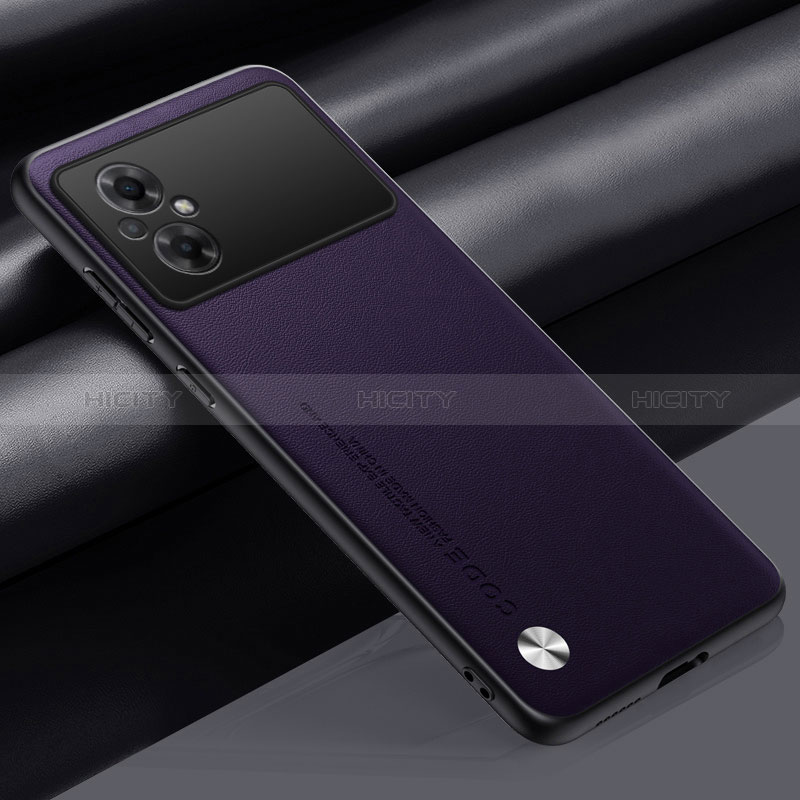 Coque Luxe Cuir Housse Etui S01 pour Xiaomi Poco M5 4G Violet Plus