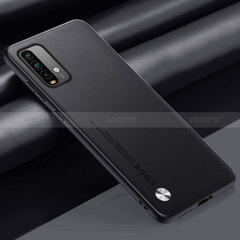 Coque Luxe Cuir Housse Etui S01 pour Xiaomi Redmi 9 Power Noir Plus