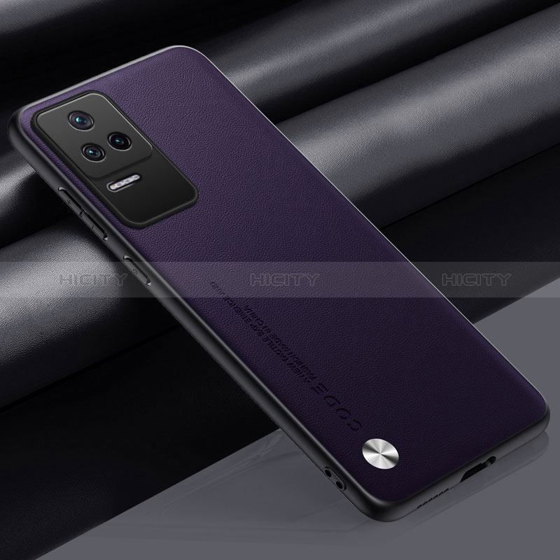 Coque Luxe Cuir Housse Etui S01 pour Xiaomi Redmi K40S 5G Violet Plus