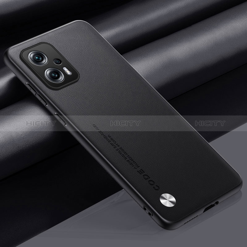 Coque Luxe Cuir Housse Etui S01 pour Xiaomi Redmi K50i 5G Noir Plus