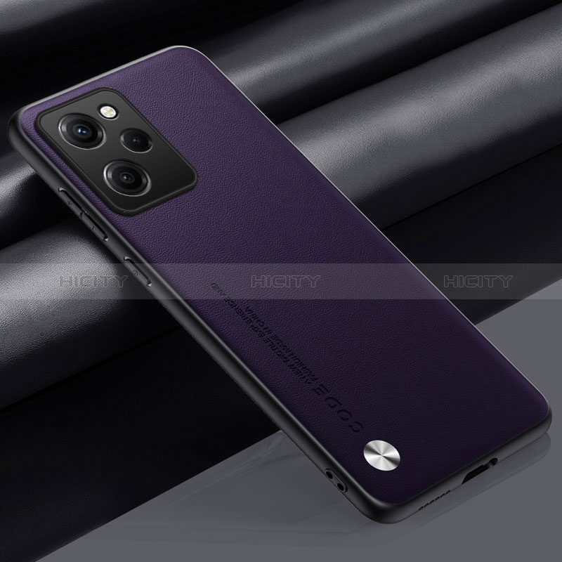 Coque Luxe Cuir Housse Etui S01 pour Xiaomi Redmi Note 12 Pro Speed 5G Violet Plus