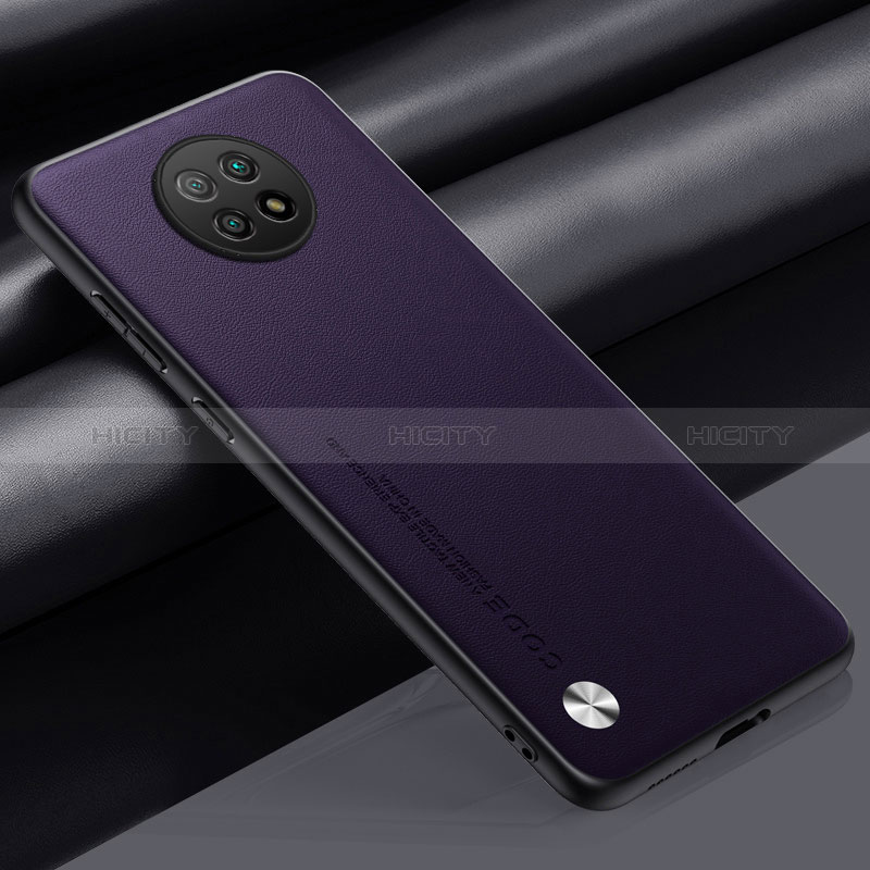 Coque Luxe Cuir Housse Etui S01 pour Xiaomi Redmi Note 9T 5G Violet Plus