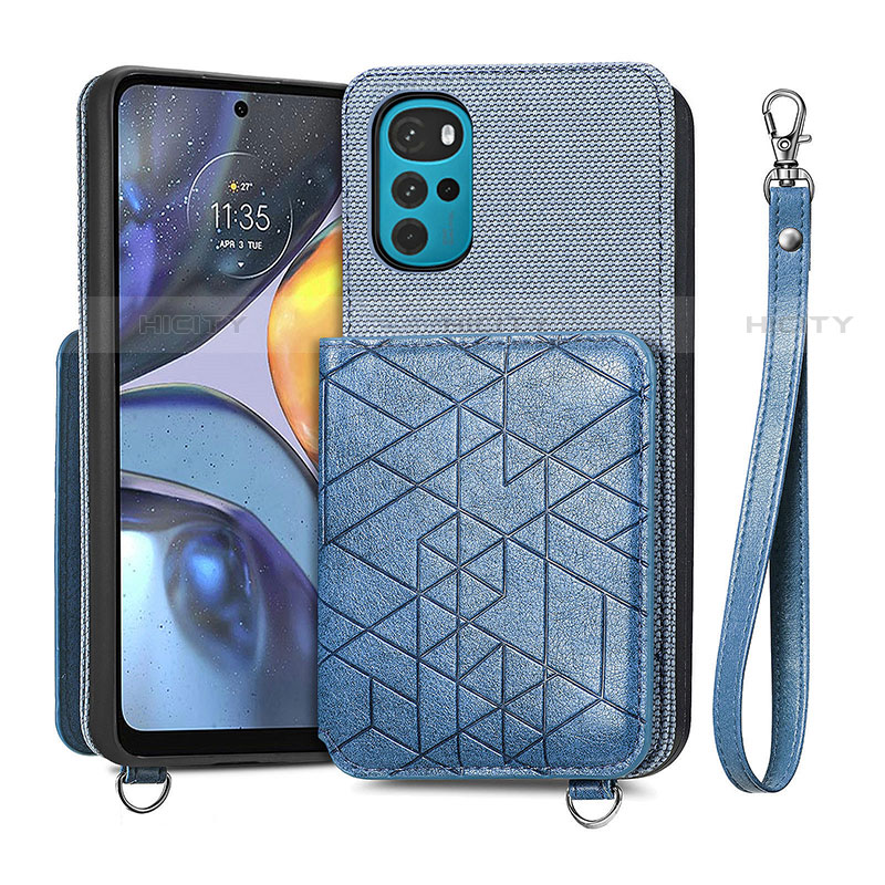 Coque Luxe Cuir Housse Etui S01D pour Motorola Moto G22 Plus