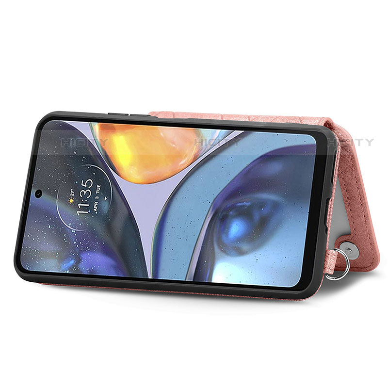 Coque Luxe Cuir Housse Etui S01D pour Motorola Moto G22 Plus