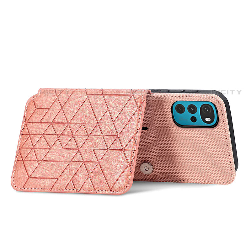 Coque Luxe Cuir Housse Etui S01D pour Motorola Moto G22 Plus