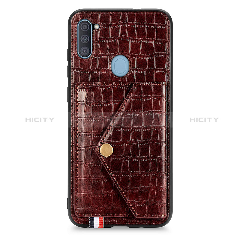 Coque Luxe Cuir Housse Etui S01D pour Samsung Galaxy A11 Plus