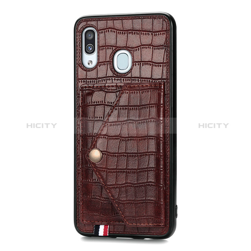 Coque Luxe Cuir Housse Etui S01D pour Samsung Galaxy A30 Plus