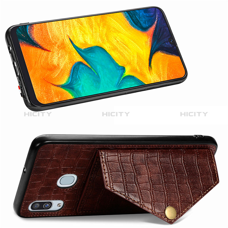 Coque Luxe Cuir Housse Etui S01D pour Samsung Galaxy A30 Plus