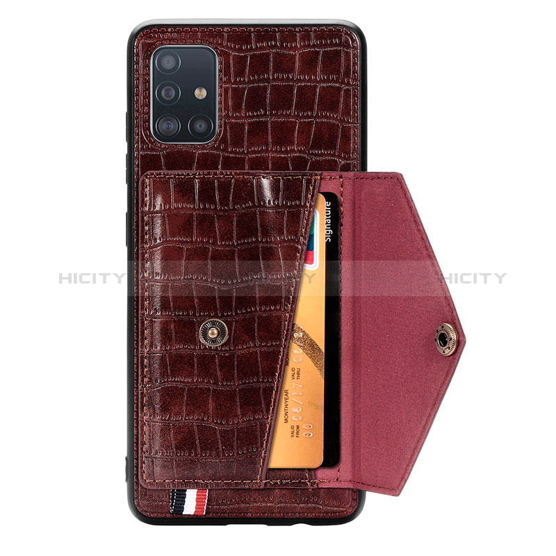 Coque Luxe Cuir Housse Etui S01D pour Samsung Galaxy A71 5G Plus