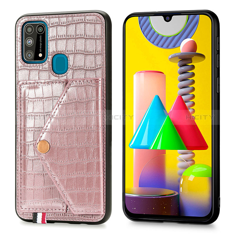 Coque Luxe Cuir Housse Etui S01D pour Samsung Galaxy M21s Plus