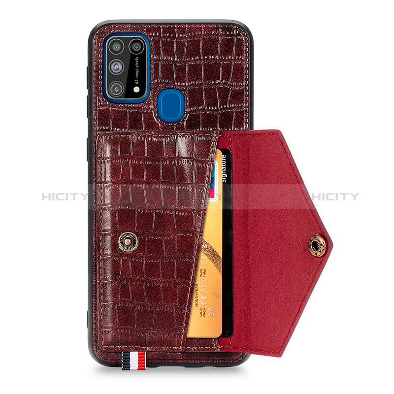 Coque Luxe Cuir Housse Etui S01D pour Samsung Galaxy M31 Prime Edition Plus