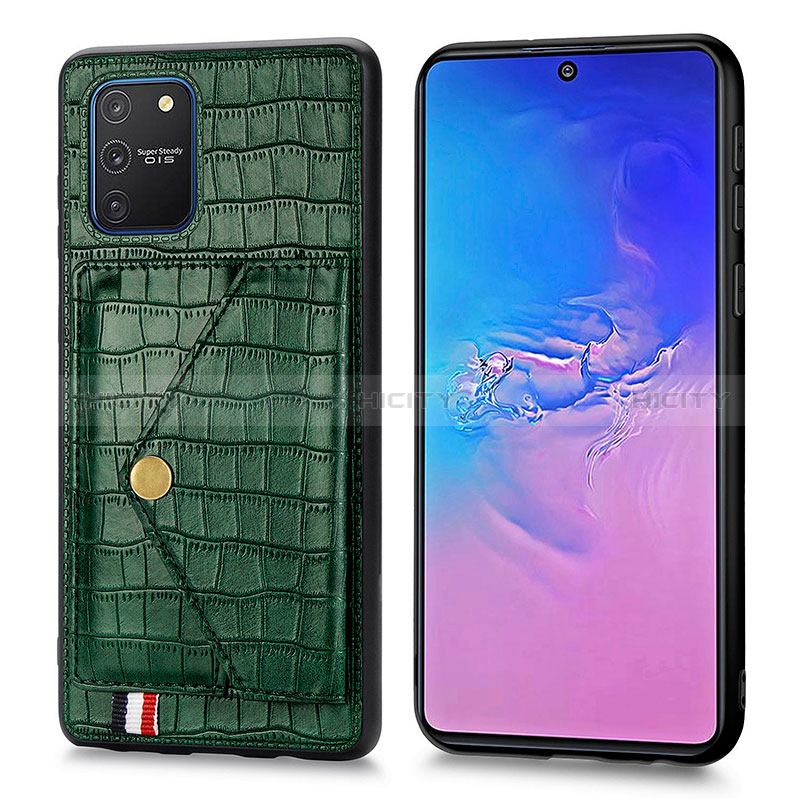 Coque Luxe Cuir Housse Etui S01D pour Samsung Galaxy M80S Vert Plus