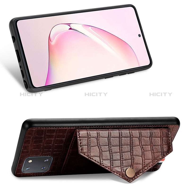 Coque Luxe Cuir Housse Etui S01D pour Samsung Galaxy Note 10 Lite Plus