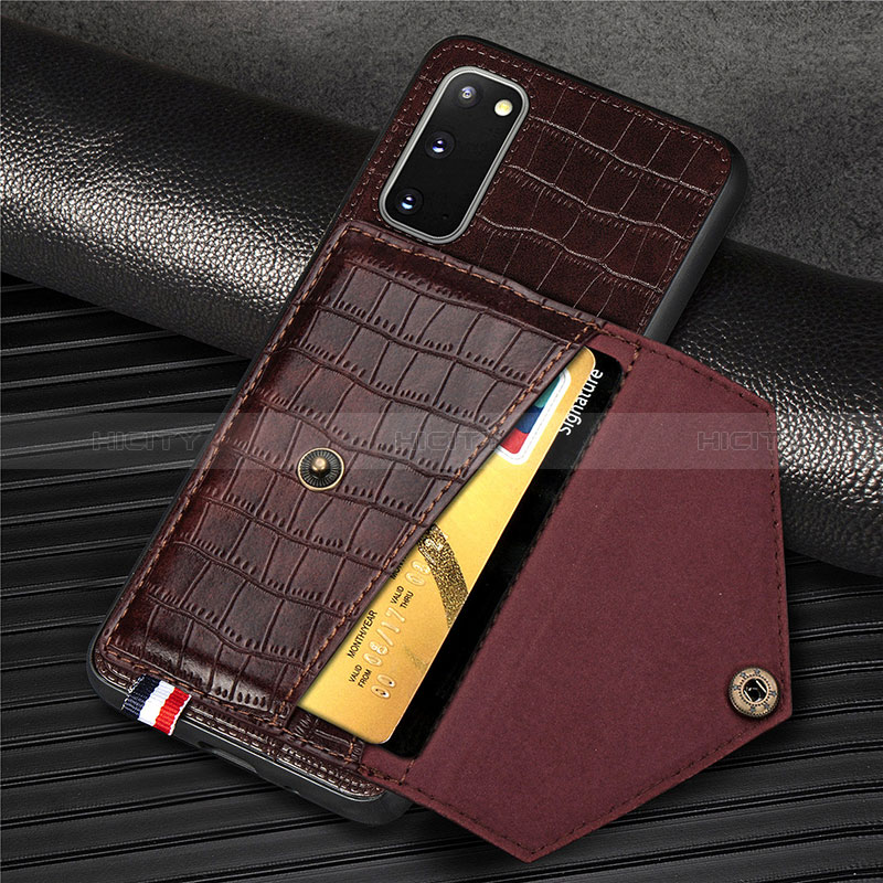 Coque Luxe Cuir Housse Etui S01D pour Samsung Galaxy S20 5G Plus