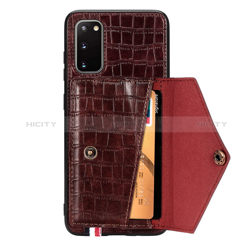 Coque Luxe Cuir Housse Etui S01D pour Samsung Galaxy S20 5G Plus