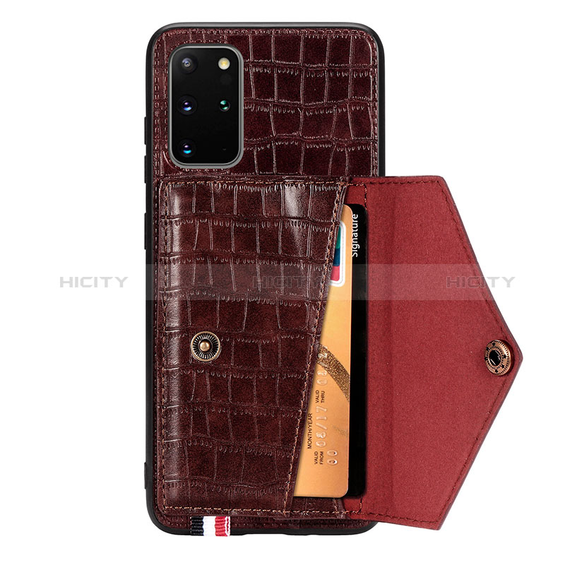 Coque Luxe Cuir Housse Etui S01D pour Samsung Galaxy S20 Plus 5G Plus