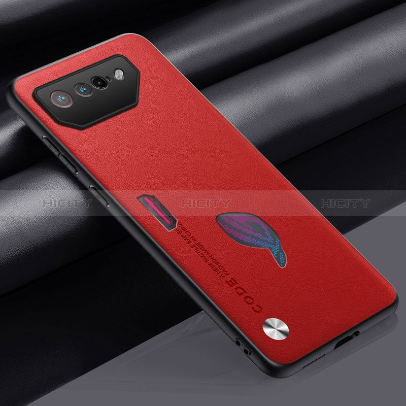 Coque Luxe Cuir Housse Etui S02 pour Asus ROG Phone 7 Pro Rouge Plus