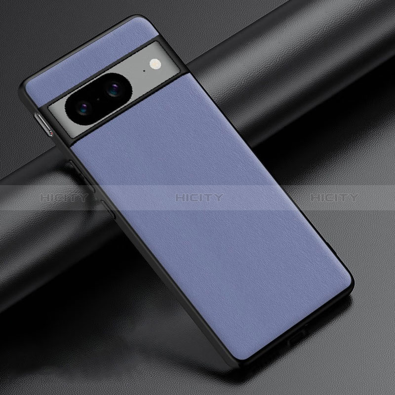 Coque Luxe Cuir Housse Etui S02 pour Google Pixel 8 5G Gris Lavende Plus