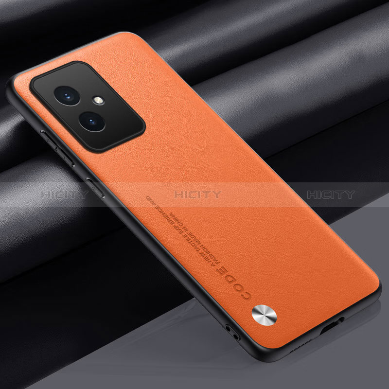 Coque Luxe Cuir Housse Etui S02 pour Huawei Honor 100 5G Orange Plus