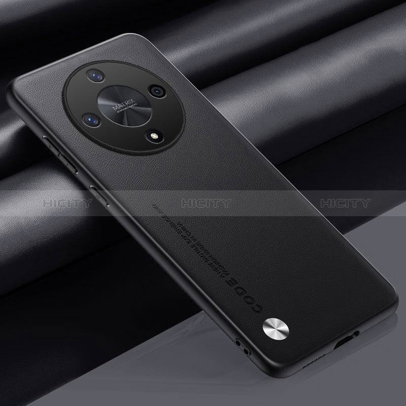 Coque Luxe Cuir Housse Etui S02 pour Huawei Honor Magic6 Lite 5G Noir Plus