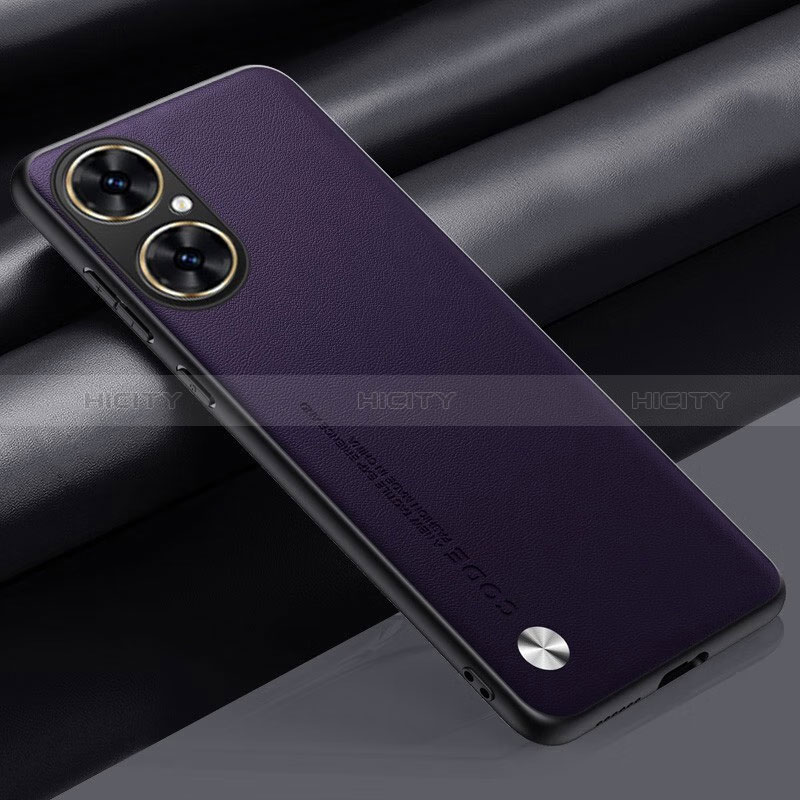 Coque Luxe Cuir Housse Etui S02 pour Huawei Nova 11i Violet Plus