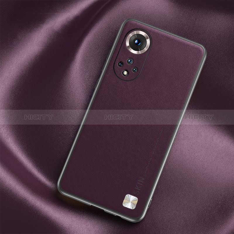 Coque Luxe Cuir Housse Etui S02 pour Huawei Nova 9 Violet Plus