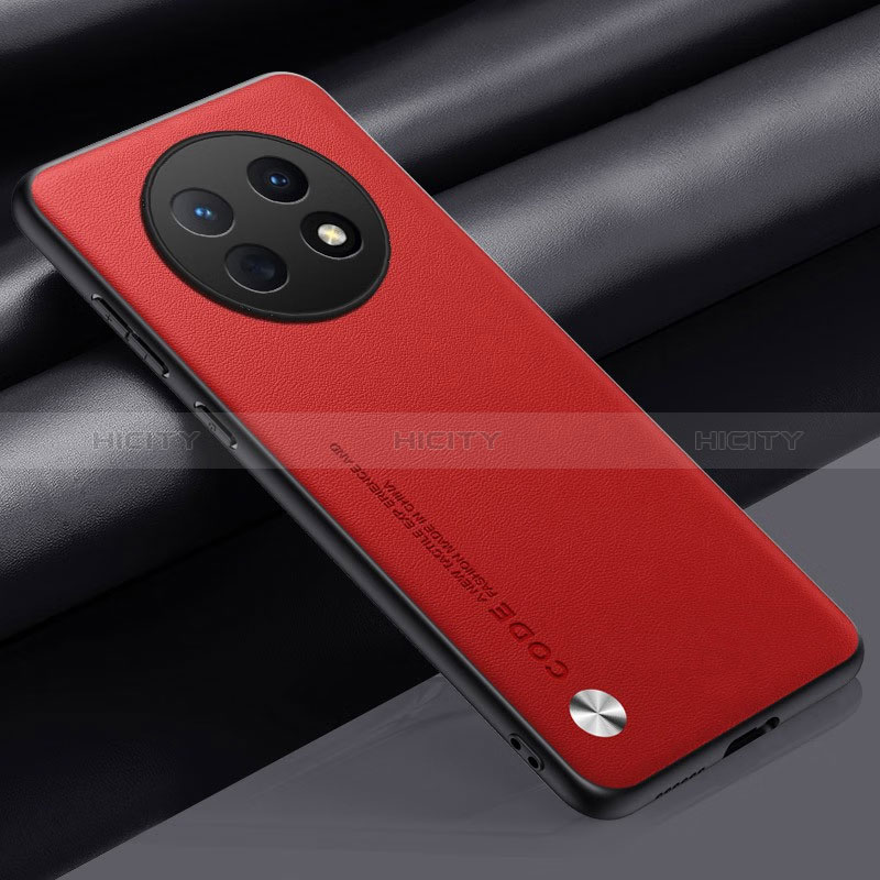 Coque Luxe Cuir Housse Etui S02 pour Huawei Nova Y91 Rouge Plus