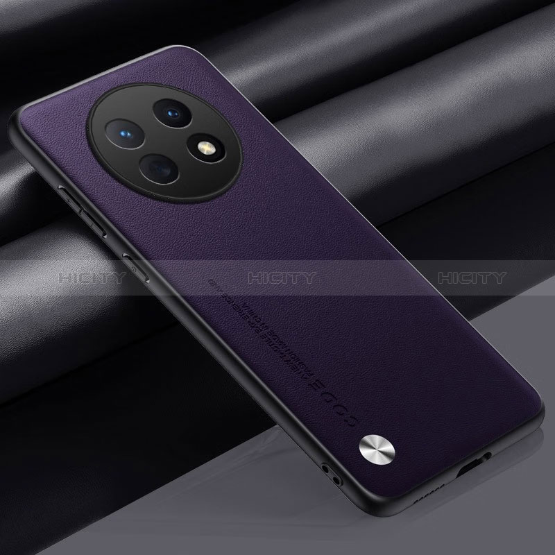 Coque Luxe Cuir Housse Etui S02 pour Huawei Nova Y91 Violet Plus