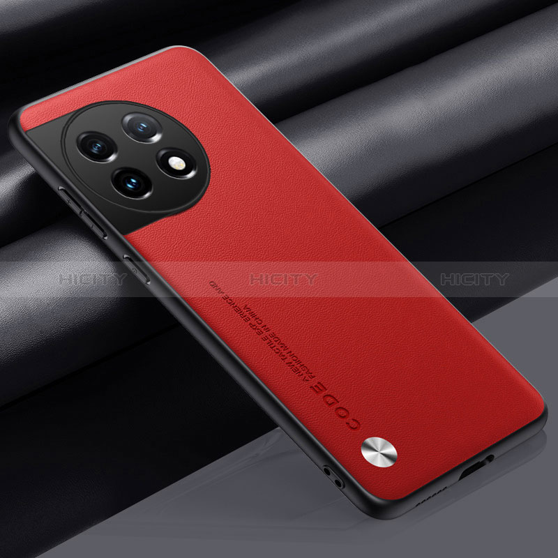 Coque Luxe Cuir Housse Etui S02 pour OnePlus Ace 2 5G Rouge Plus