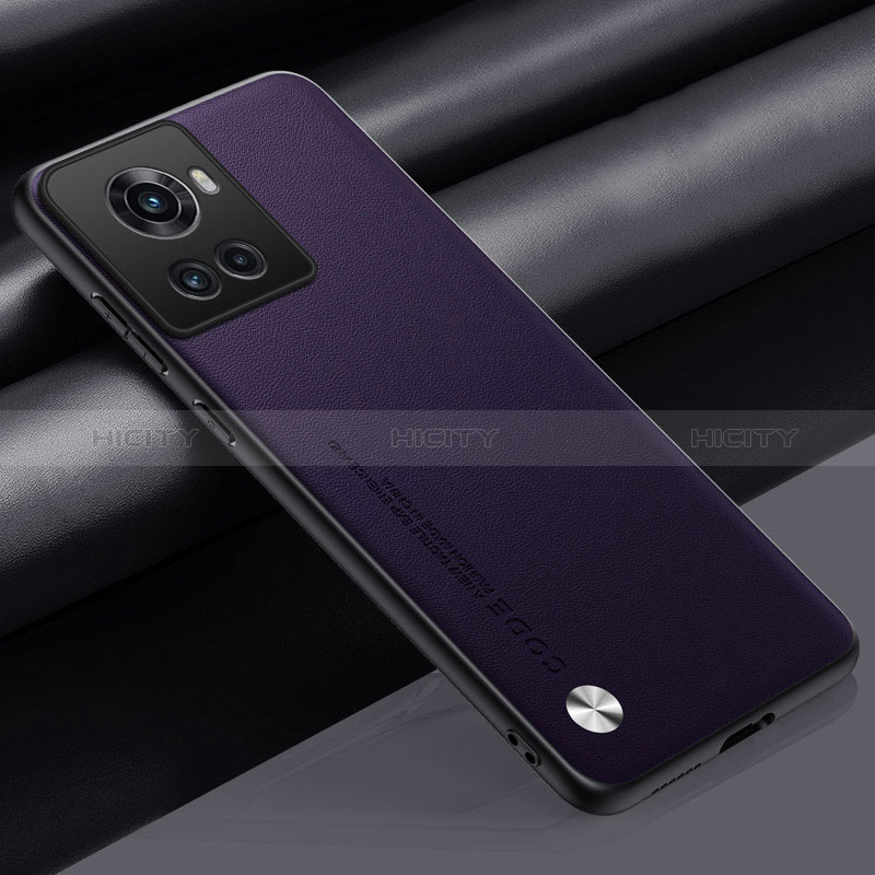 Coque Luxe Cuir Housse Etui S02 pour OnePlus Ace 5G Violet Plus