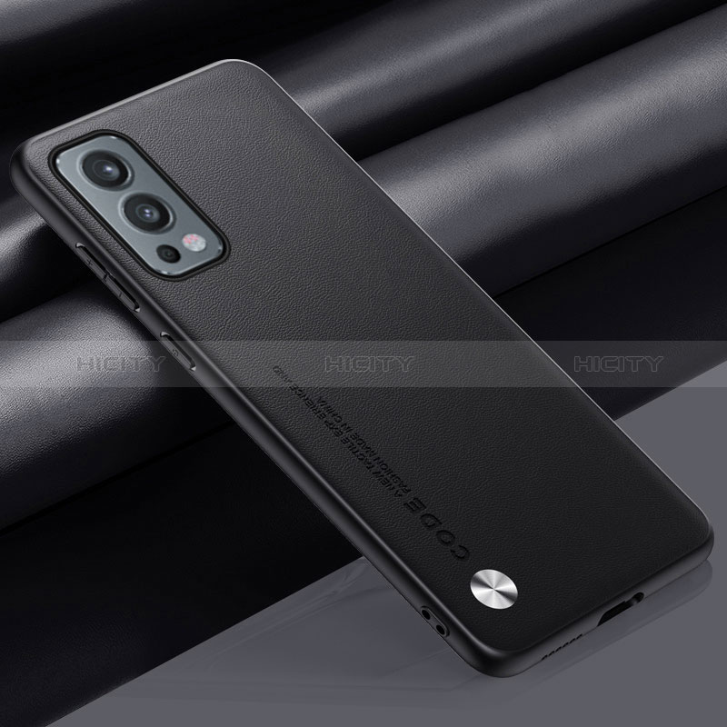 Coque Luxe Cuir Housse Etui S02 pour OnePlus Nord 2 5G Noir Plus