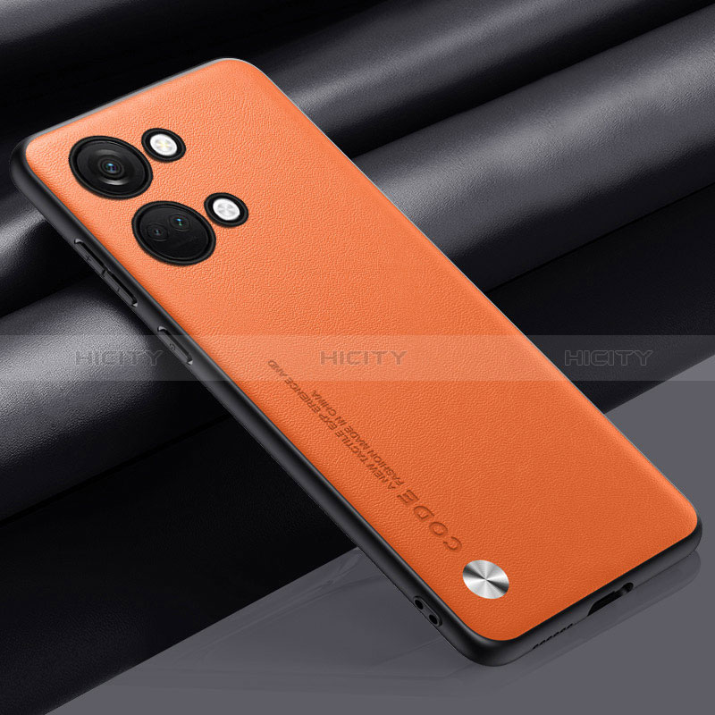 Coque Luxe Cuir Housse Etui S02 pour OnePlus Nord 3 5G Orange Plus