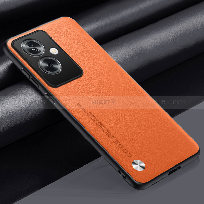 Coque Luxe Cuir Housse Etui S02 pour Oppo A2 5G Orange Plus