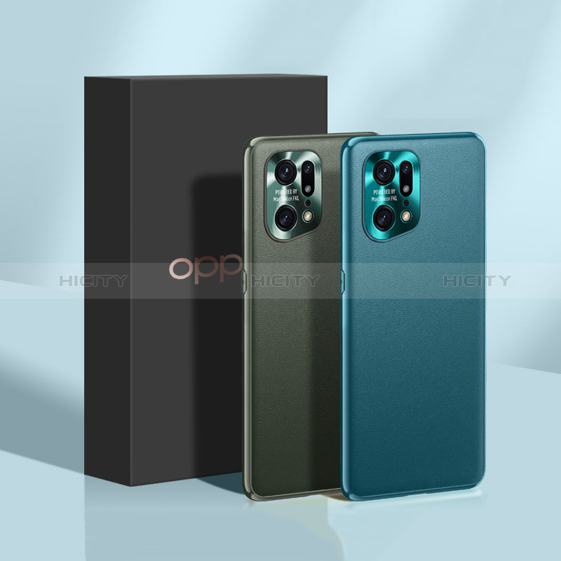 Coque Luxe Cuir Housse Etui S02 pour Oppo Find X5 5G Plus