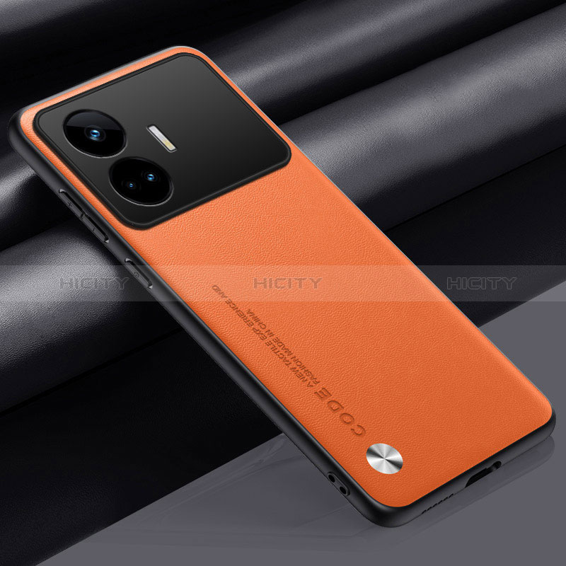 Coque Luxe Cuir Housse Etui S02 pour Realme GT Neo5 SE 5G Orange Plus