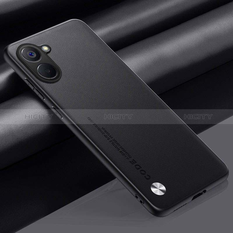 Coque Luxe Cuir Housse Etui S02 pour Realme V30 5G Noir Plus