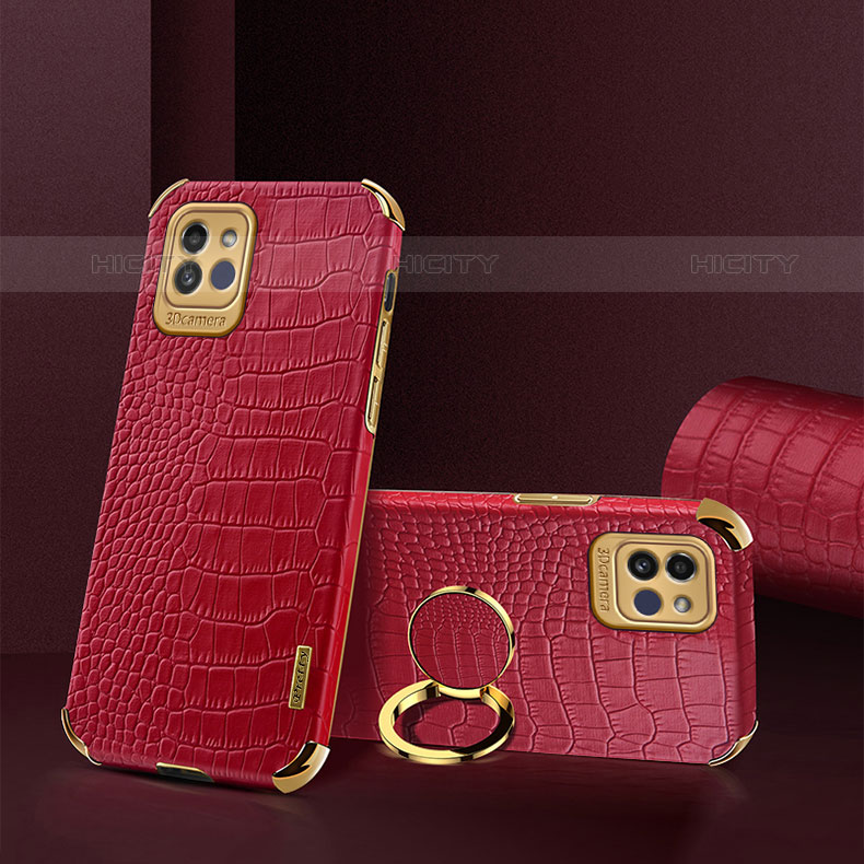 Coque Luxe Cuir Housse Etui S02 pour Samsung Galaxy A03 Rouge Plus