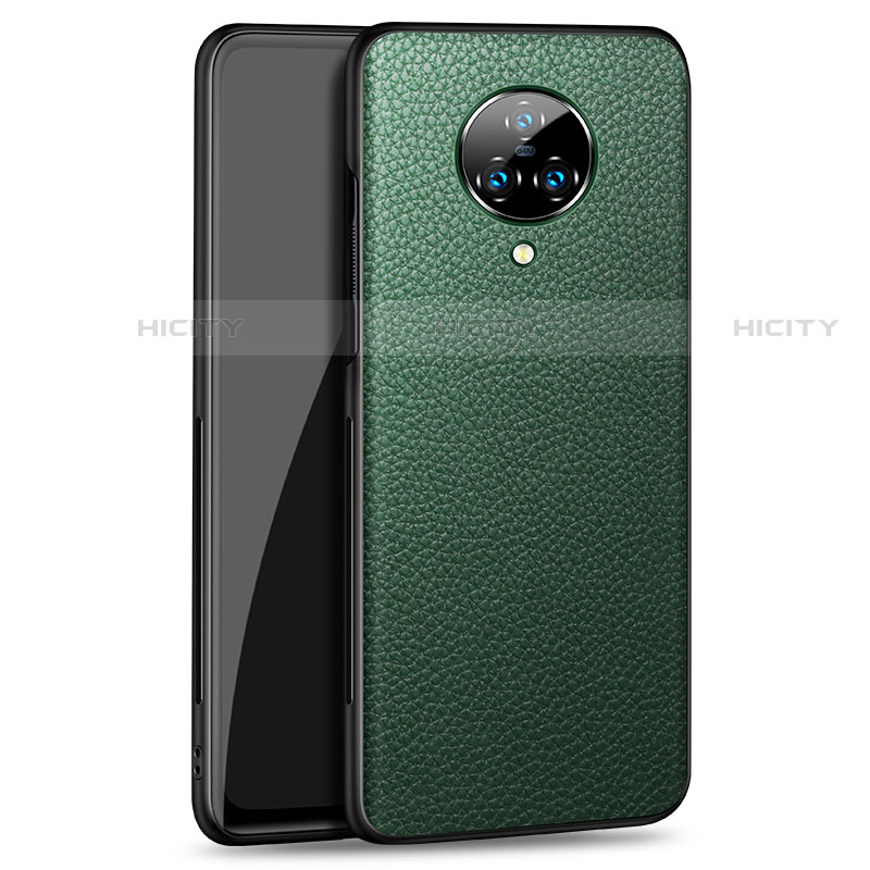 Coque Luxe Cuir Housse Etui S02 pour Vivo Nex 3 Vert Plus