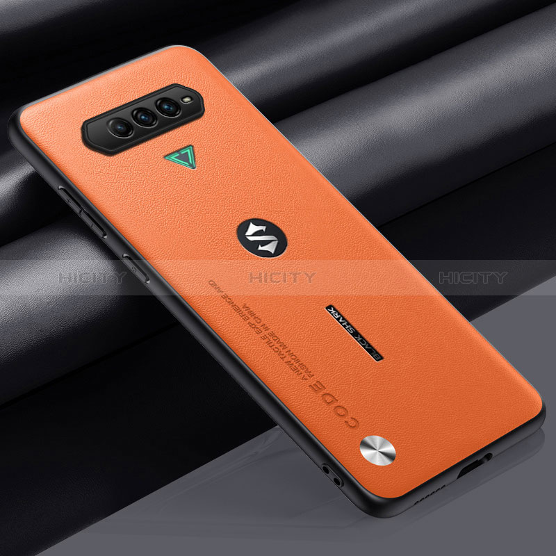 Coque Luxe Cuir Housse Etui S02 pour Xiaomi Black Shark 4 5G Orange Plus