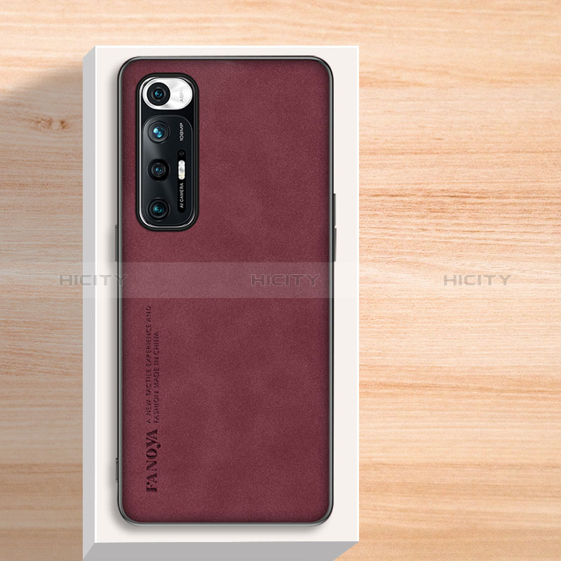 Coque Luxe Cuir Housse Etui S02 pour Xiaomi Mi 10S 5G Rouge Plus