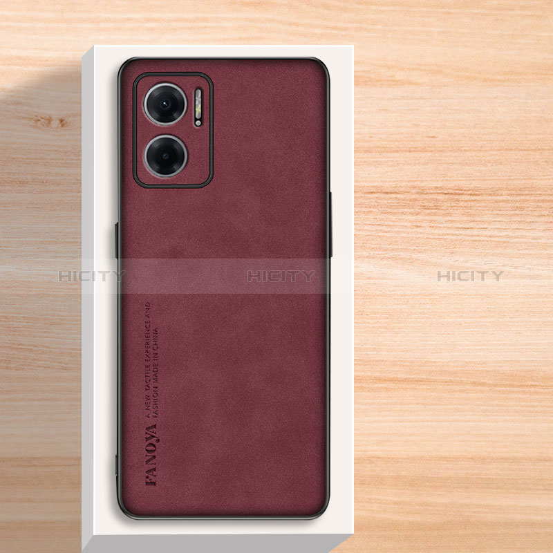 Coque Luxe Cuir Housse Etui S02 pour Xiaomi Redmi 11 Prime 5G Rouge Plus