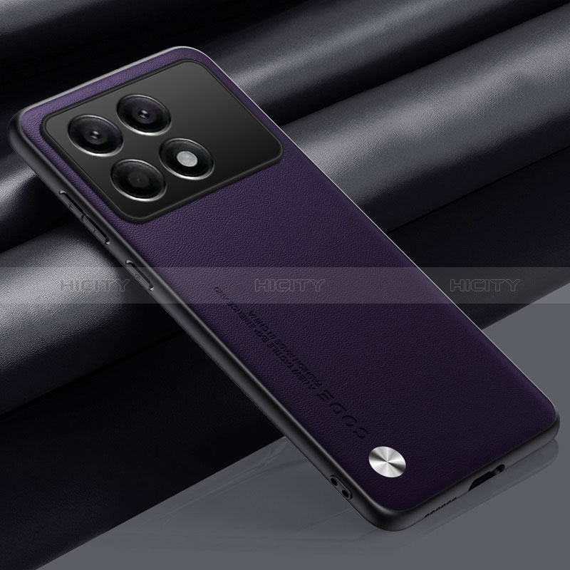 Coque Luxe Cuir Housse Etui S02 pour Xiaomi Redmi K70 Pro 5G Violet Plus