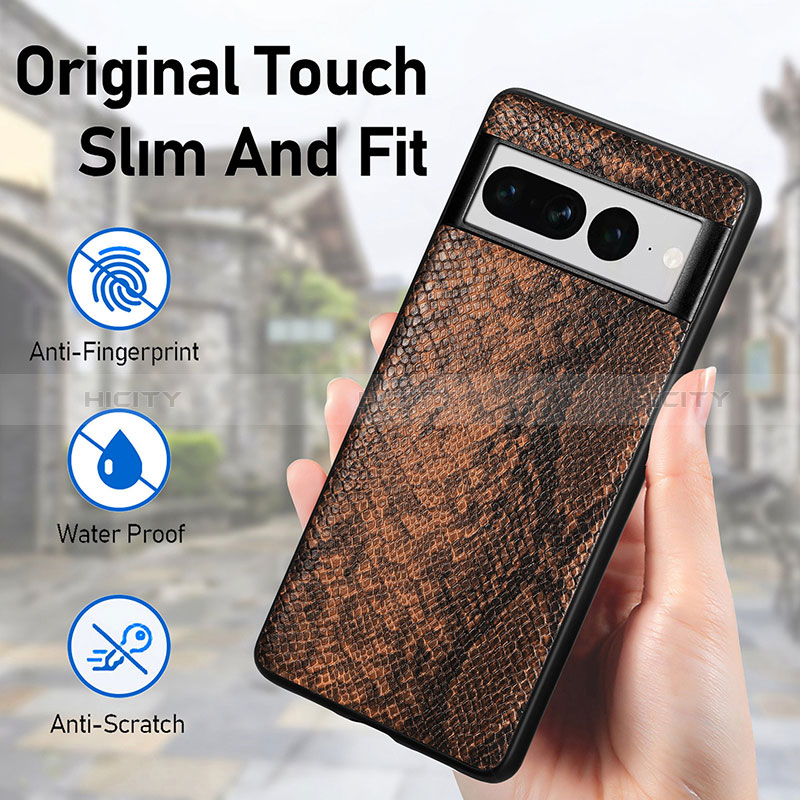 Coque Luxe Cuir Housse Etui S02D pour Google Pixel 7 Pro 5G Plus