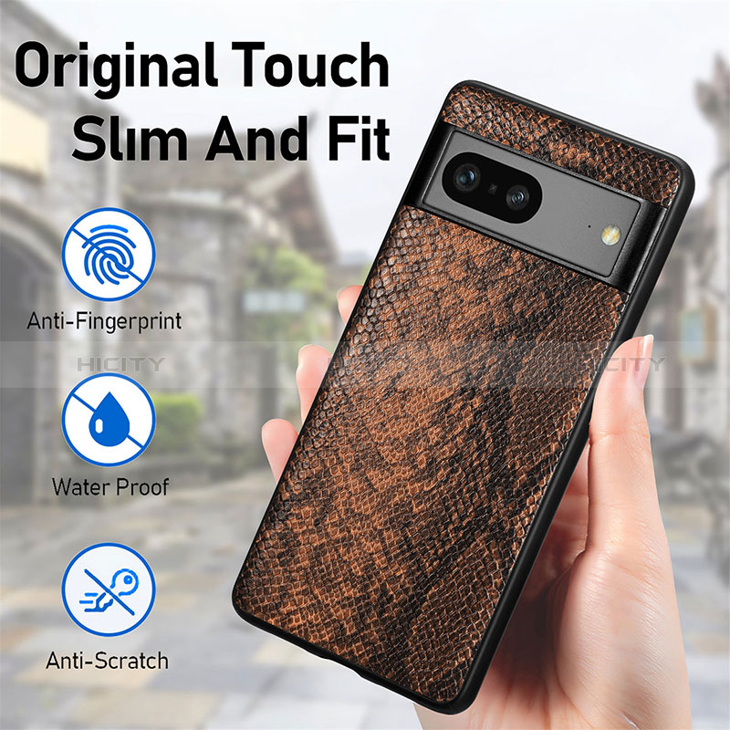 Coque Luxe Cuir Housse Etui S02D pour Google Pixel 7a 5G Plus