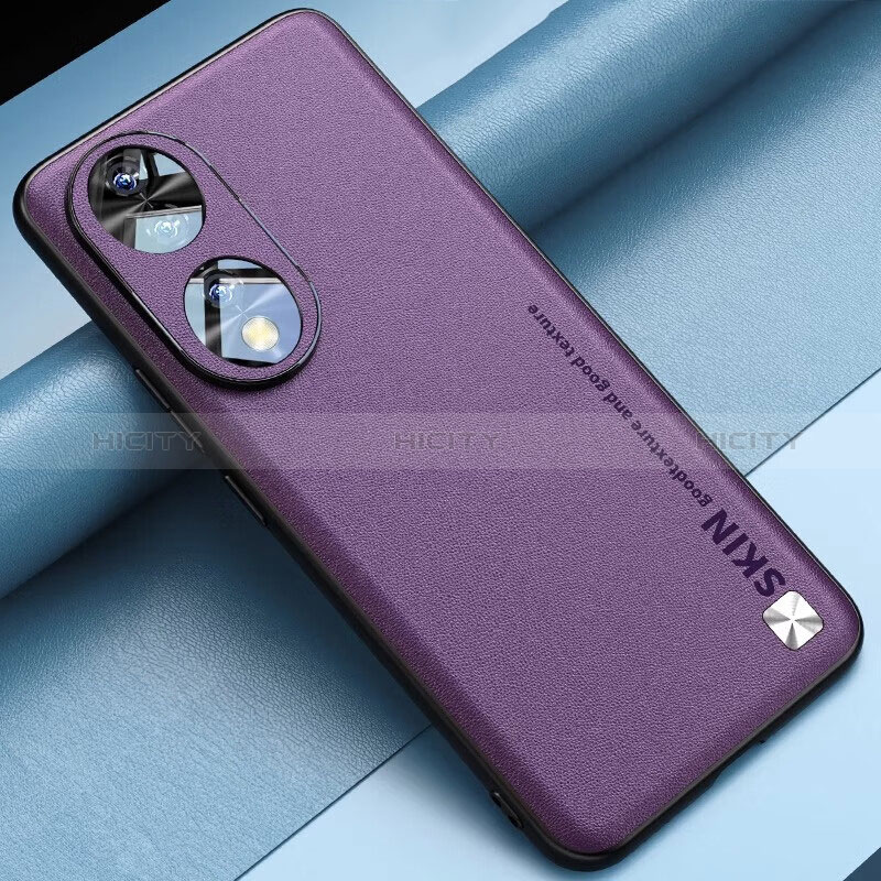 Coque Luxe Cuir Housse Etui S03 pour Huawei Honor 90 5G Violet Plus