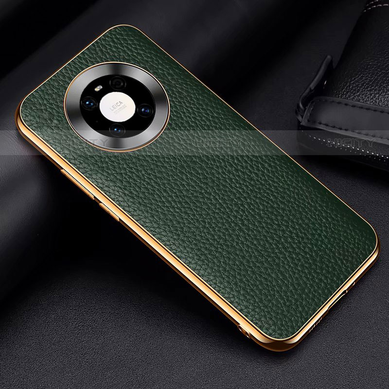 Coque Luxe Cuir Housse Etui S03 pour Huawei Mate 40E 5G Vert Plus