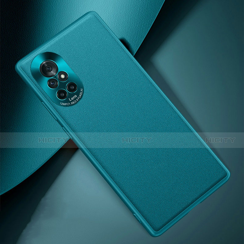 Coque Luxe Cuir Housse Etui S03 pour Huawei Nova 8 5G Cyan Plus