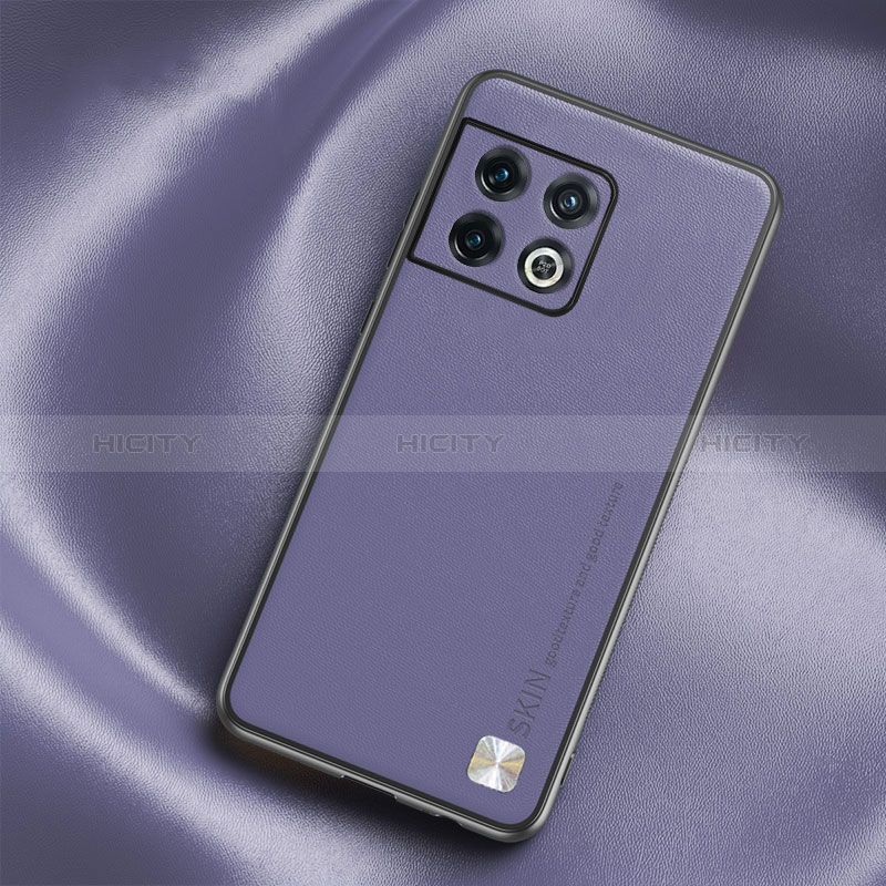 Coque Luxe Cuir Housse Etui S03 pour OnePlus 10 Pro 5G Violet Clair Plus