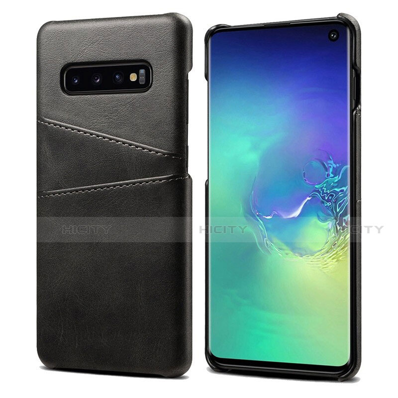 Coque Luxe Cuir Housse Etui S03 pour Samsung Galaxy S10 Noir Plus